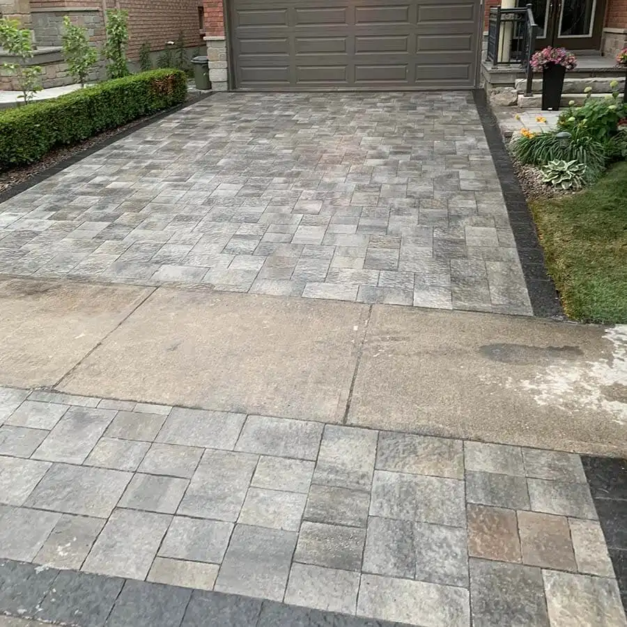 Driveway interlocking in Caledon, image by OAKS Home Services