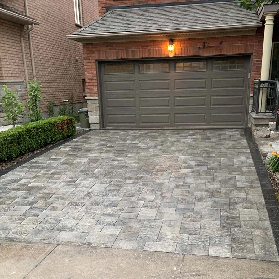 Driveway interlocking services in Ontario, image by OAKS Home Services