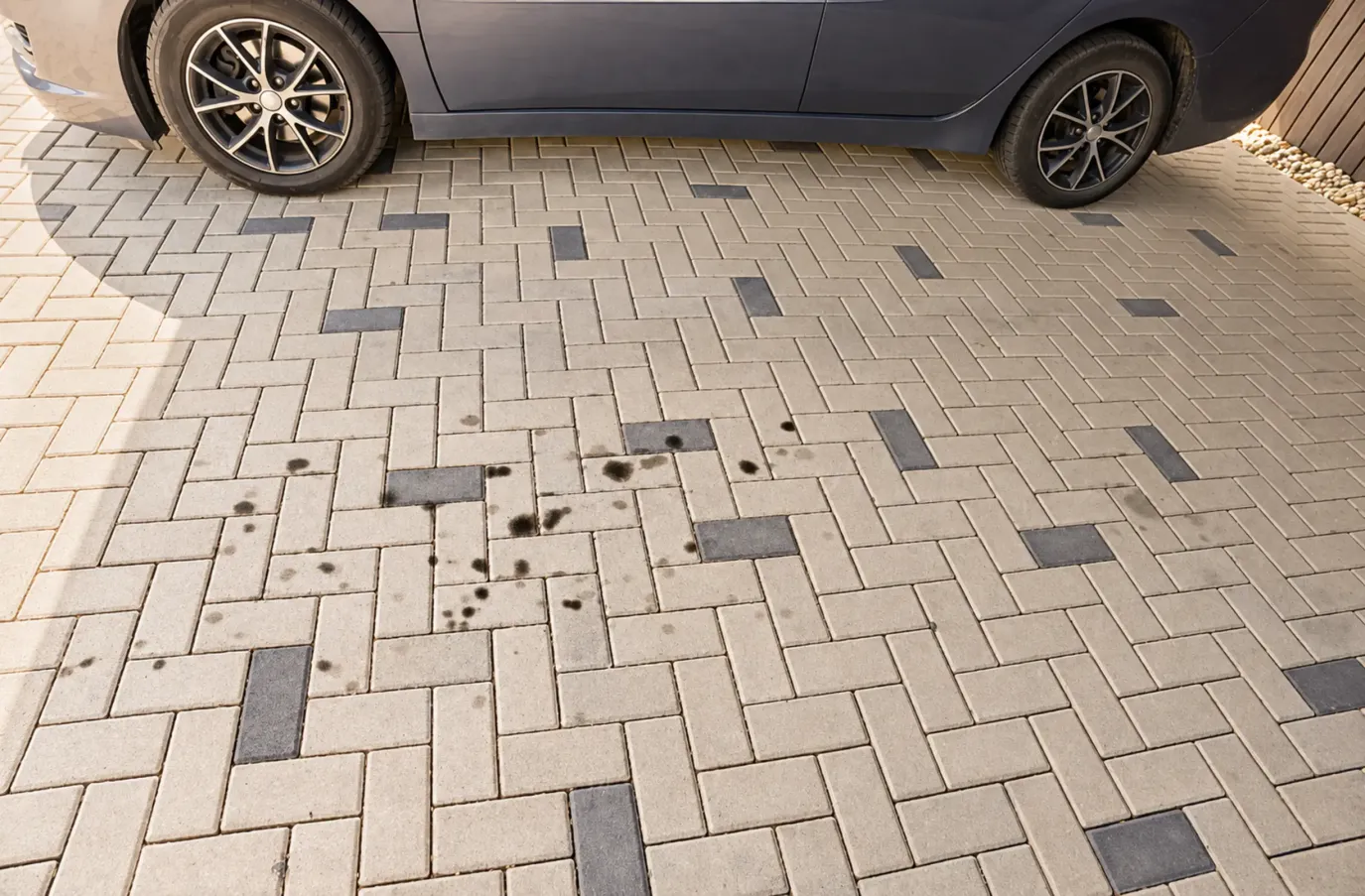 How to Remove Oil Stains from Interlocking Pavers