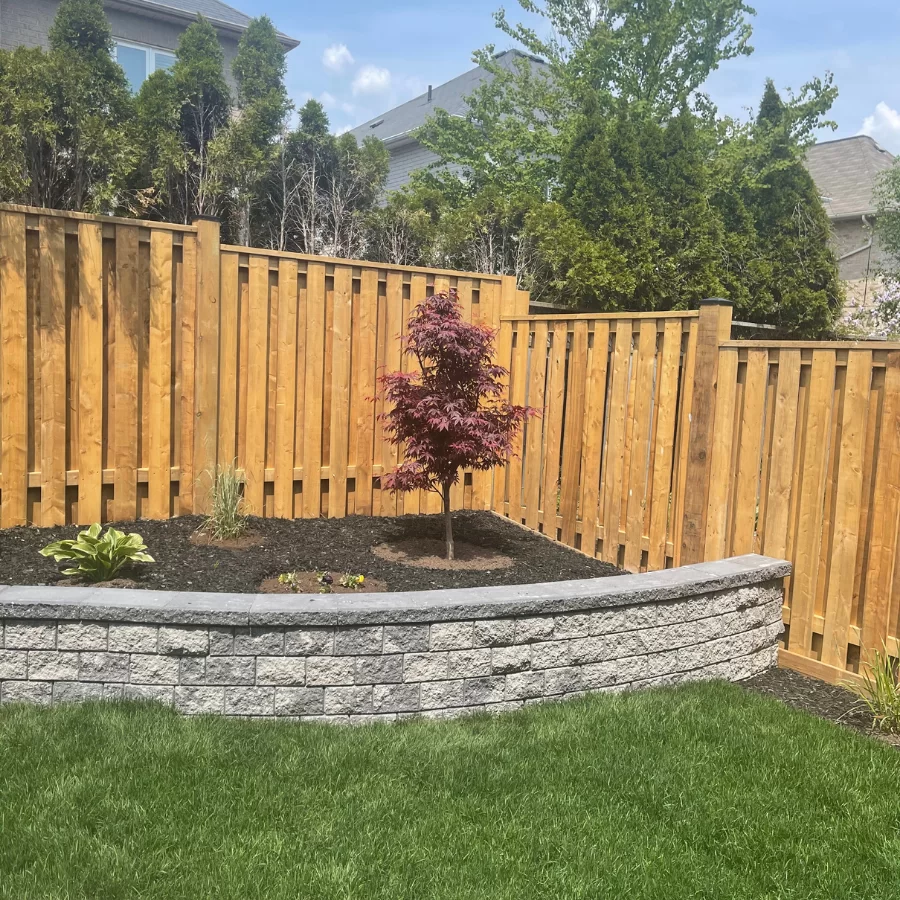 Backyard interlocking in Brampton, image by OAKS Home Services