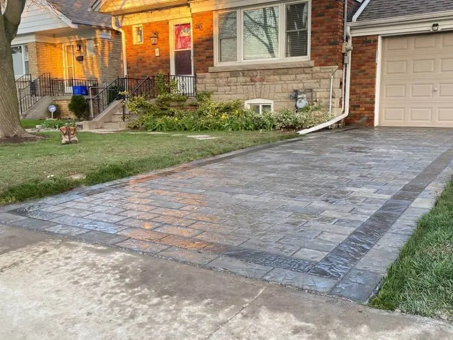 Different types of driveway interlocking stones, image by OAKS Home Services