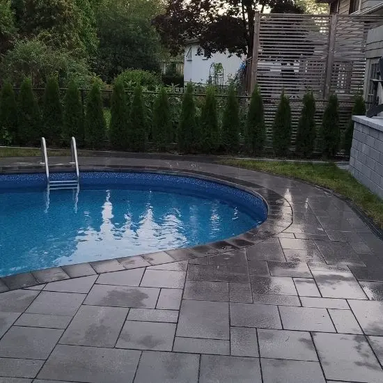 Interlocking Backyard Patio in Oakville