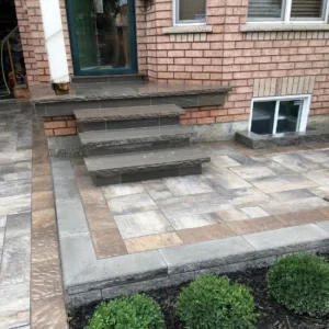 Porch interlocking services in Hamilton, image by OAKS Home Services