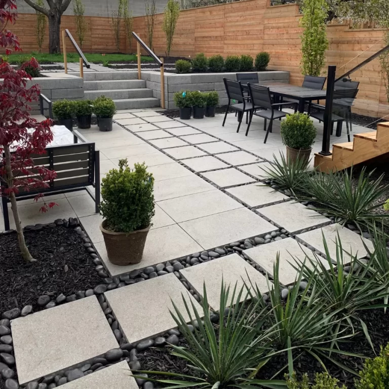 Backyard interlocking services in Ontario, image by OAKS Home Services