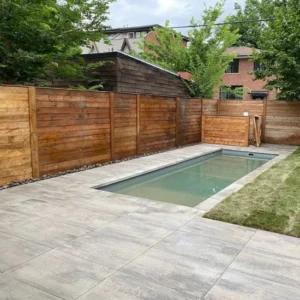 Backyard interlocking services in East Gwillimbury, image by OAKS Home Services
