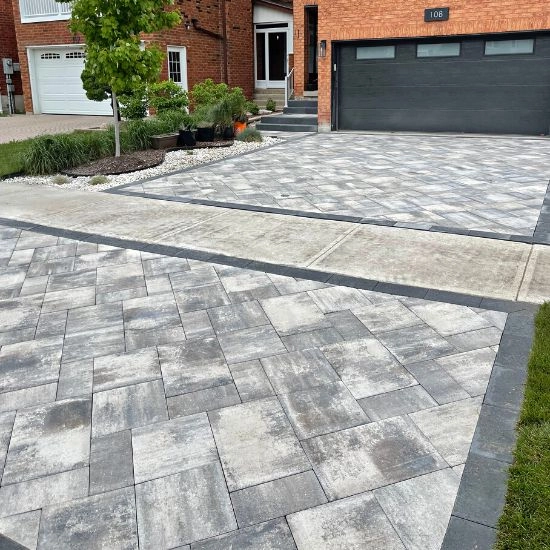 Driveway interlocking in Ontario, image by OAKS Home Services