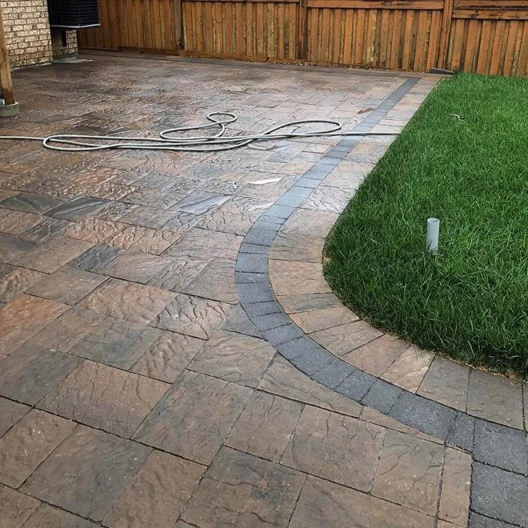 Patio interlocking services in Vaughan, image by OAKS Home Services