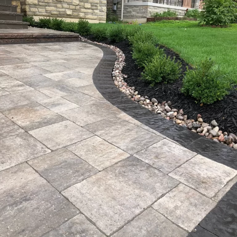 Porch interlocking company in Newmarket, image by OAKS Home Services