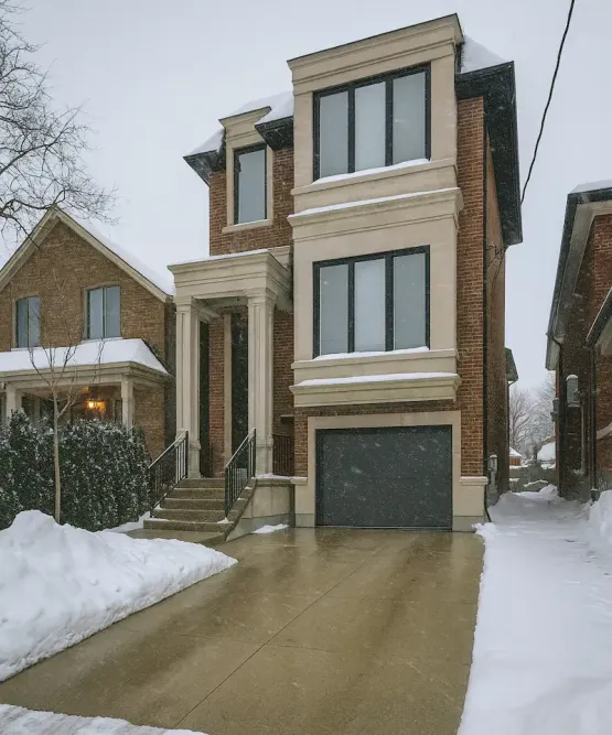 Heated driveway cost example with smooth entry, image by oakshs.ca