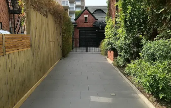 Interlocking walkway with clean stone surface in Rosedale, image by oakshs.ca