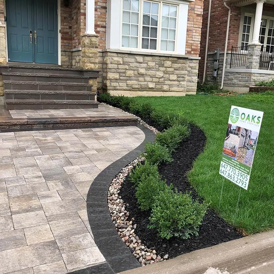 Driveway interlocking services in Markham, image by OAKS Home Services