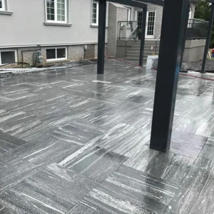 Patio interlocking services in Markham, image by OAKS Home Services
