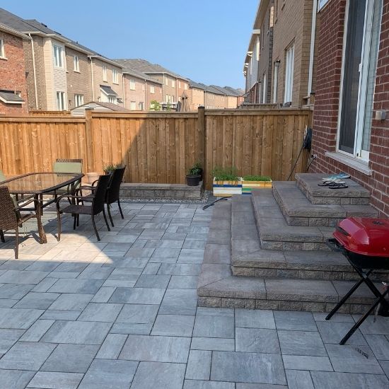 interlock backyard patio milton