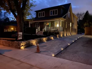 Walkway lighting installation North York scaled