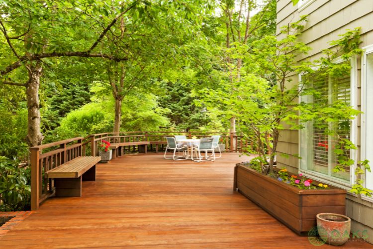 adding built in deck features to your wooden deck