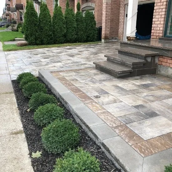 interlocking driveway installation