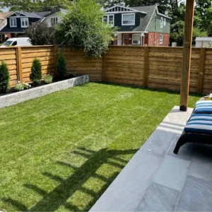 Иackyard interlocking services in Innisfil, image by OAKS Home Services