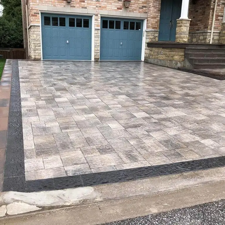 Driveway interlocking services in Oakville, image by OAKS Home Services