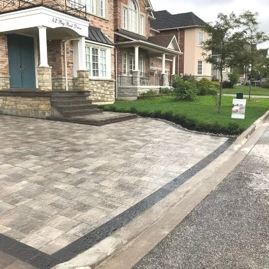 Driveway interlocking servies in Whitby, image by OAKS Home Services