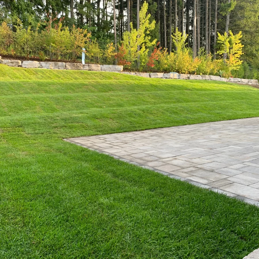 East York backyard interlocking, image by OAKS Home Services