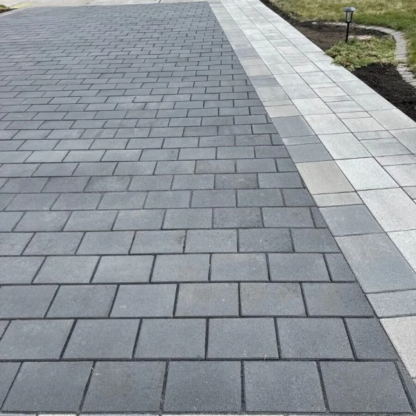 Interlock driveway in Woodbridge, image by OAKS Home Services