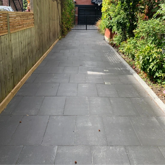 Ontario driveway interlocking, image by OAKS Home Services