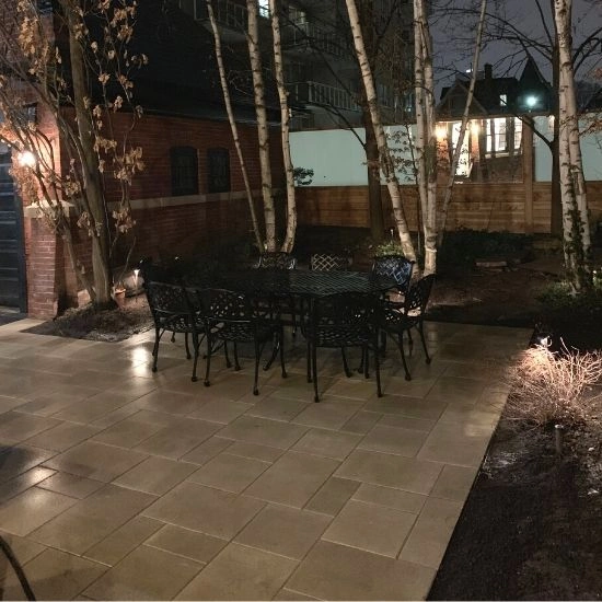 Patio interlocking in Whitby, image by OAKS Home Services