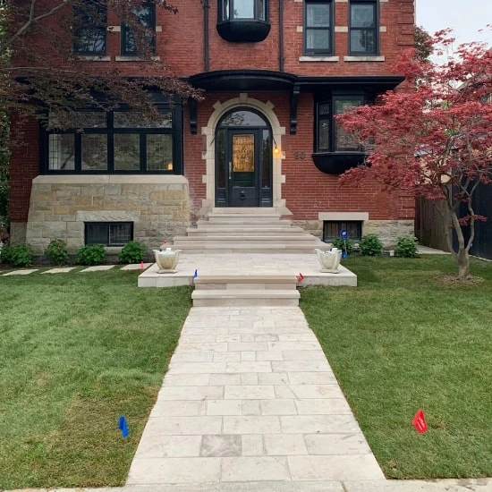 Porch interlocking in Burlington, image by OAKS Home Services