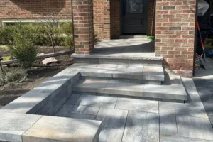 Precast concrete steps, image by OAKS Home Services
