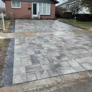 Richmond Hill driveway interlocking company, image by OAKS Home Services