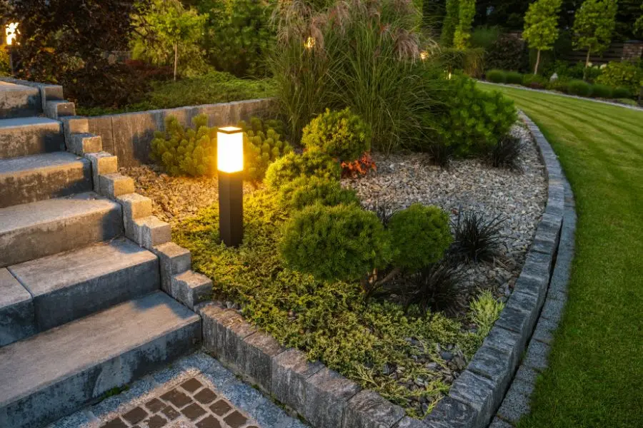 The role of lighting in landscape design, image by OAKS Home Services