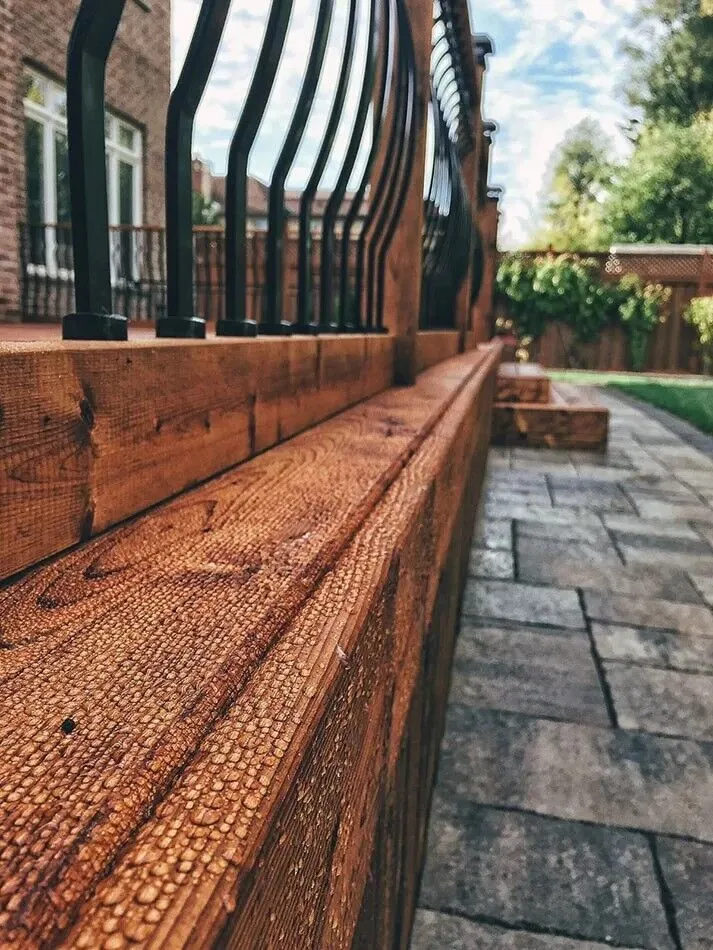 wood deck installation